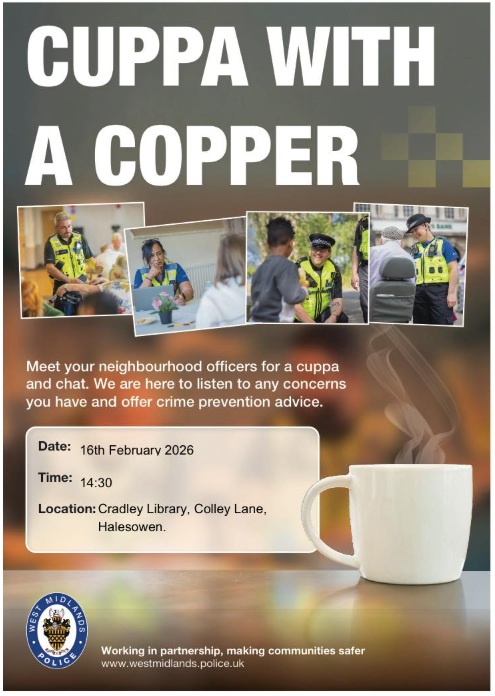 Cradley Library - Cuppa with a Coppa